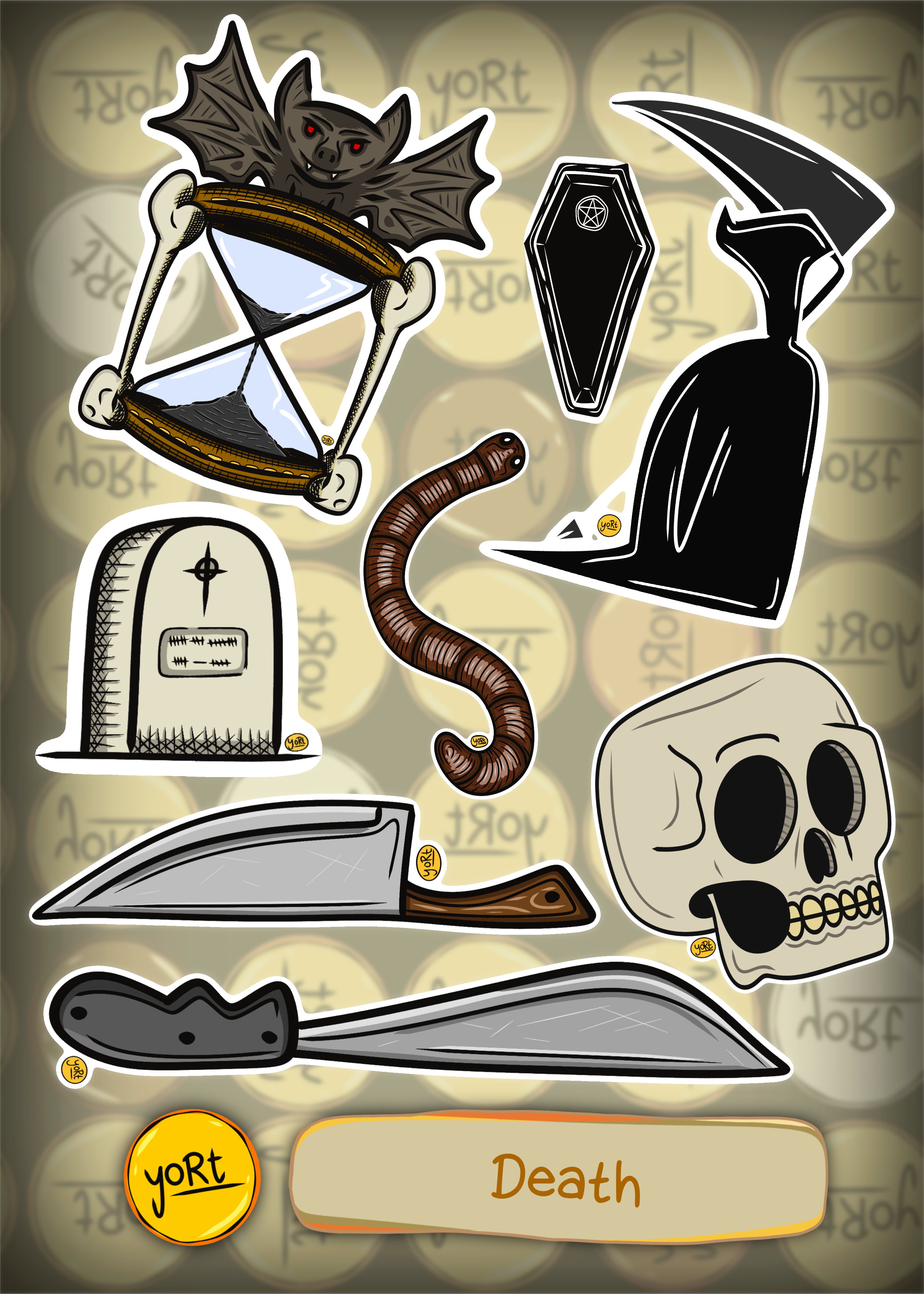 Death #1 | Sticker Sheet