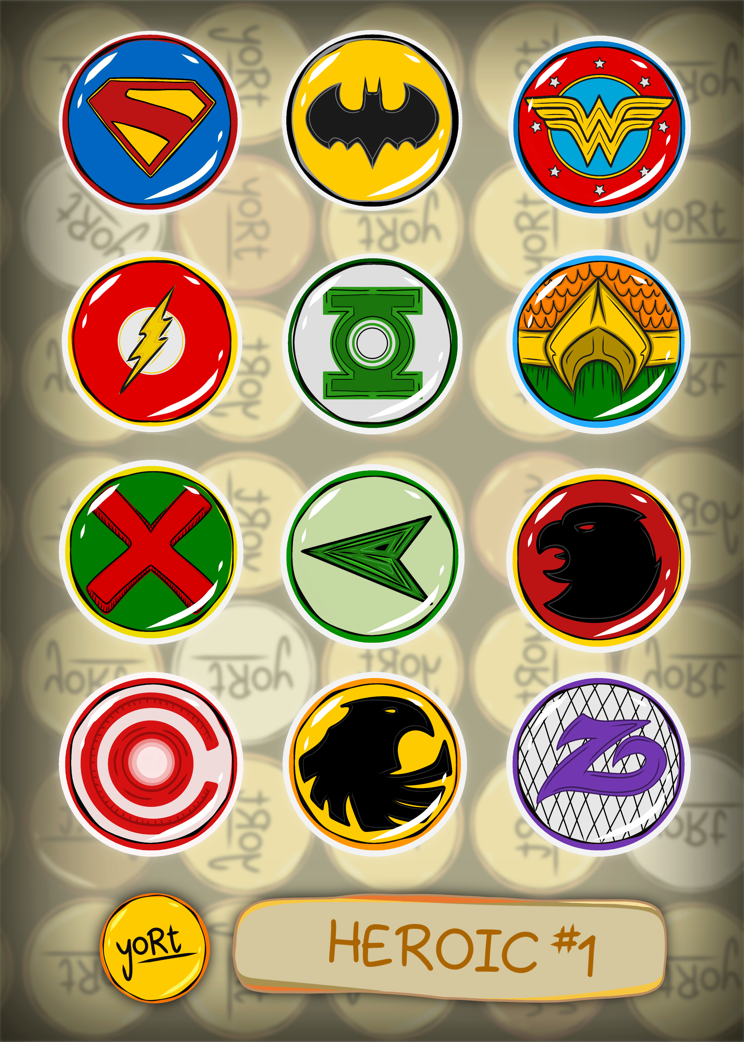 Heroic #1 | Sticker Sheet