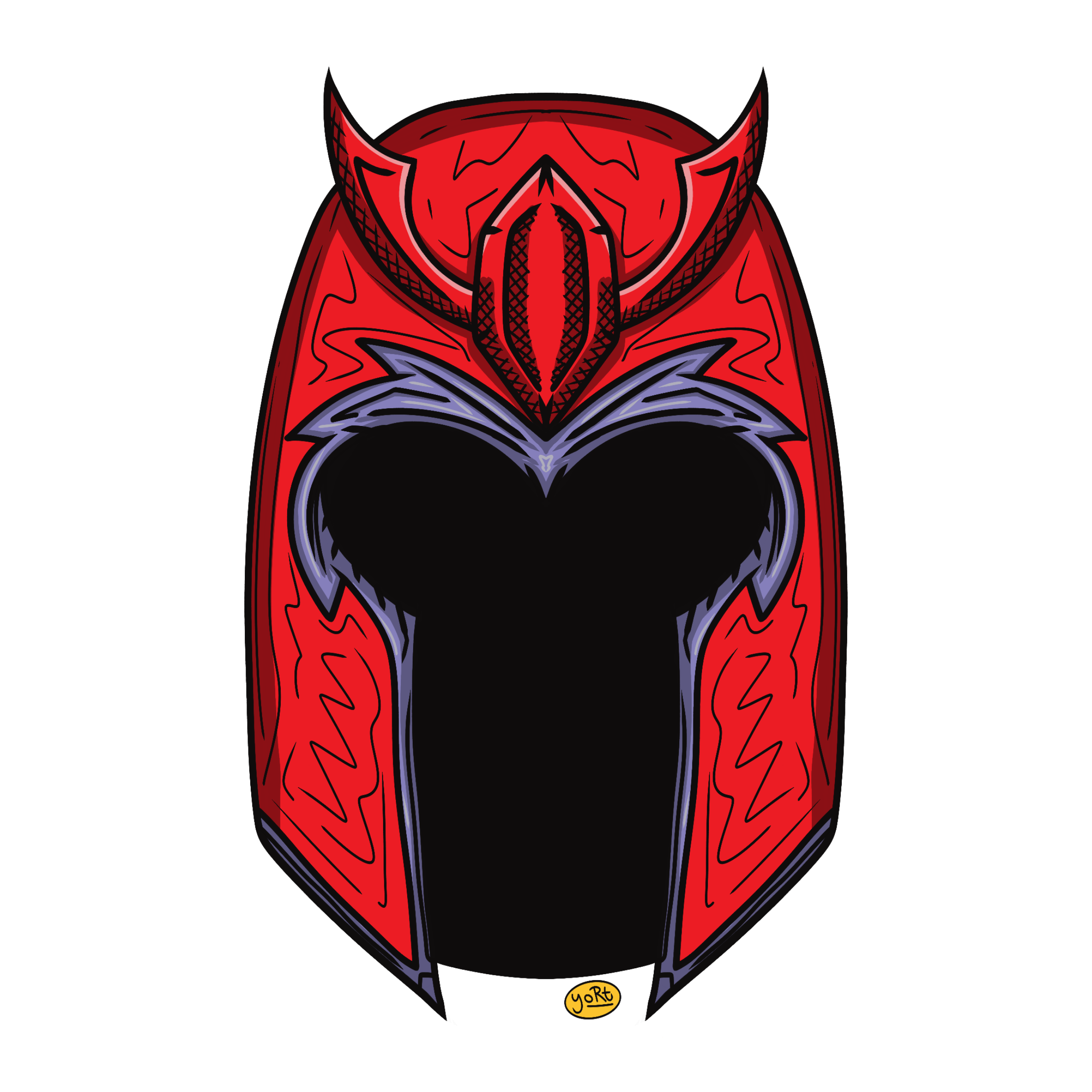 Magnet Man Helmet | Die-Cut Sticker