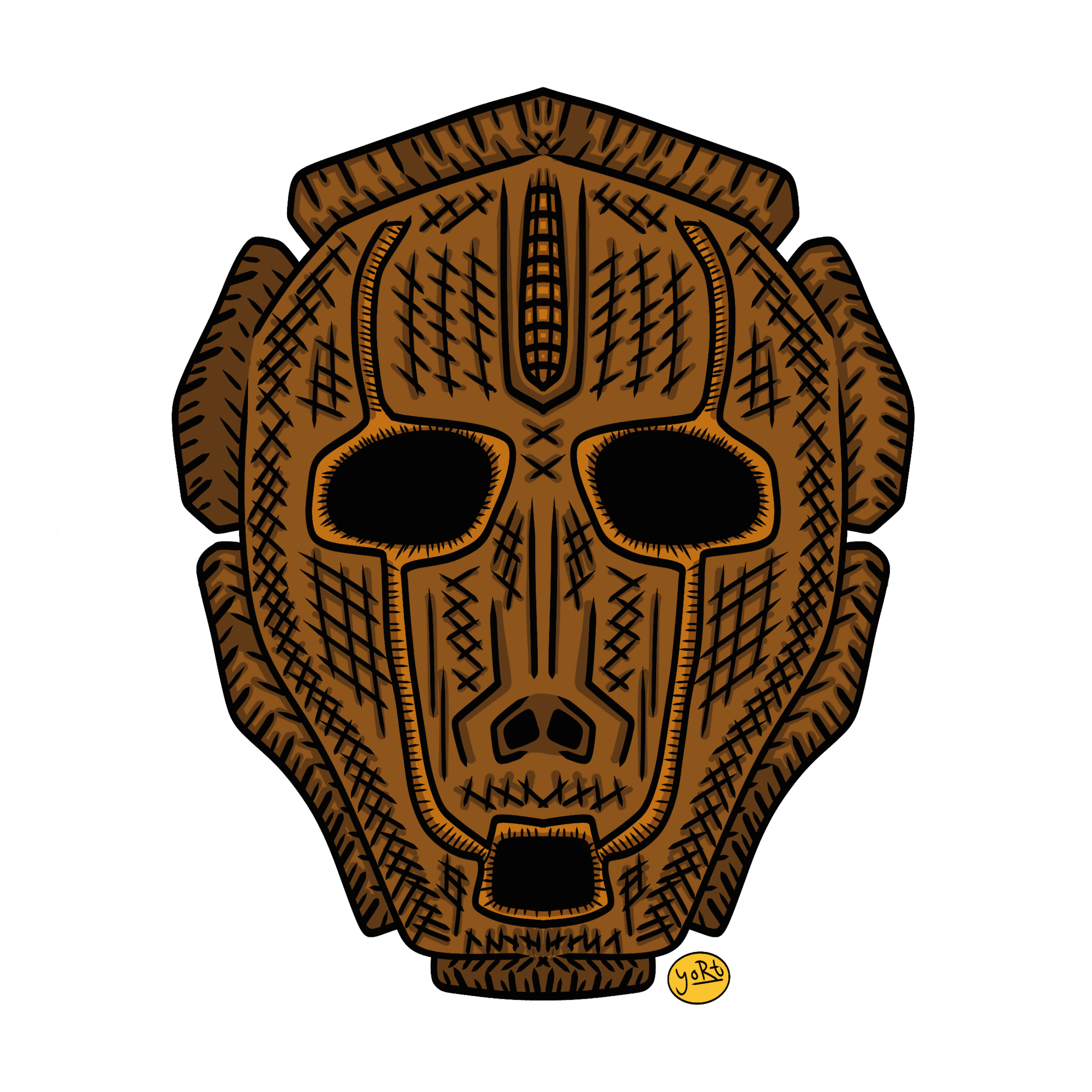 Scarecrow Mask | Die-Cut Sticker