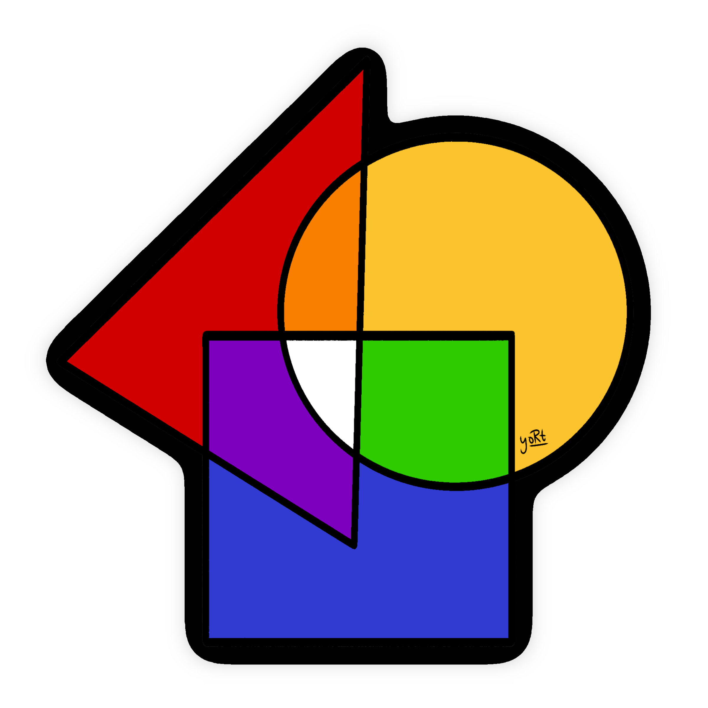 Shapes & Colors | Die-Cut Sticker