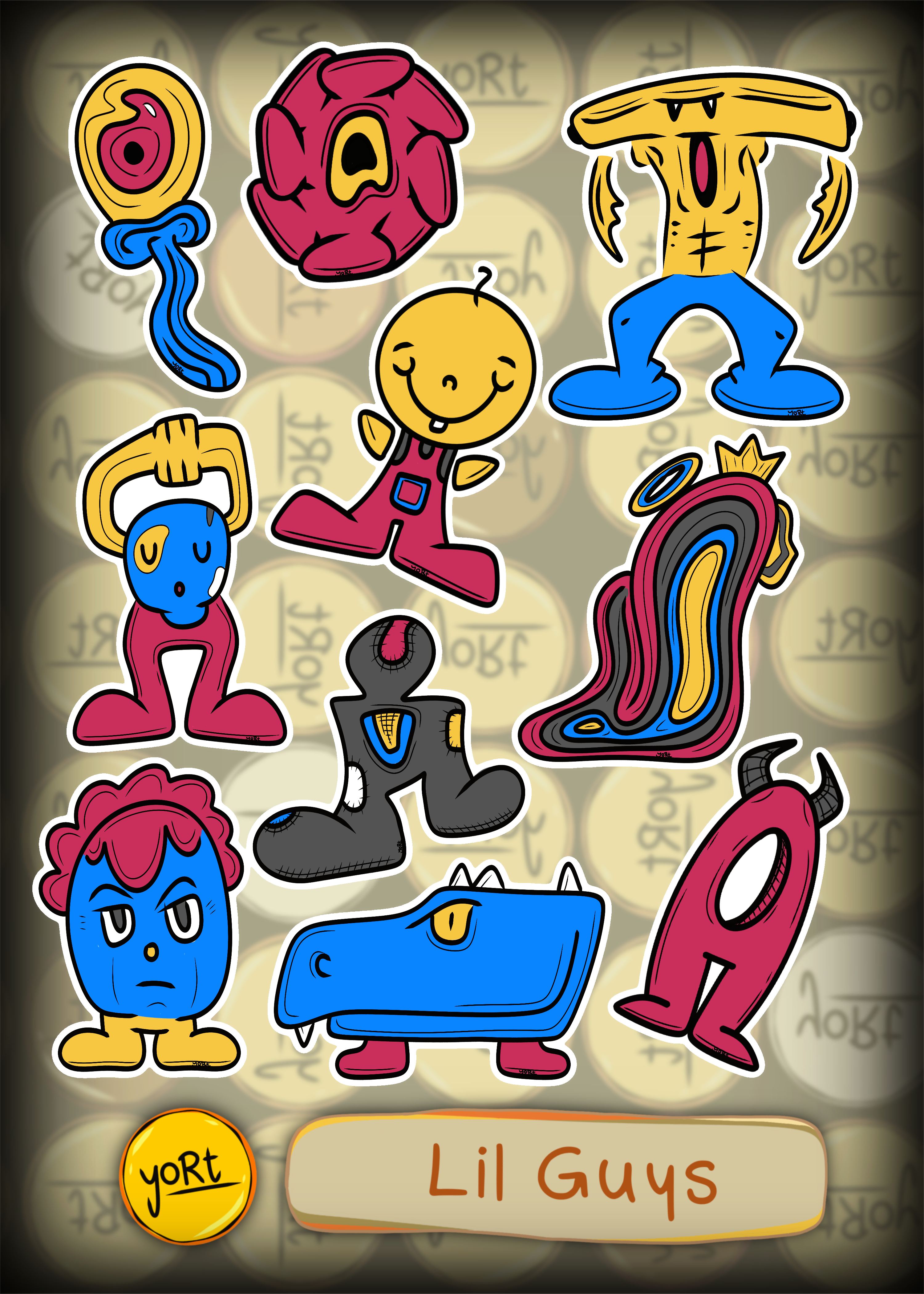 yoRt's Lil Guys! #2 | Sticker Sheet
